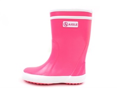 Aigle Lolly Pop rubber boot neon rose